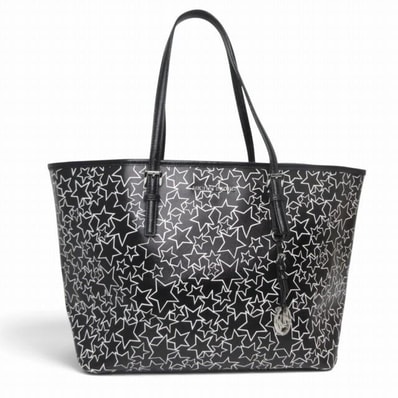 マイケルコース MICHAEL KORS 美品 トートバッグ スター柄 ブラック
