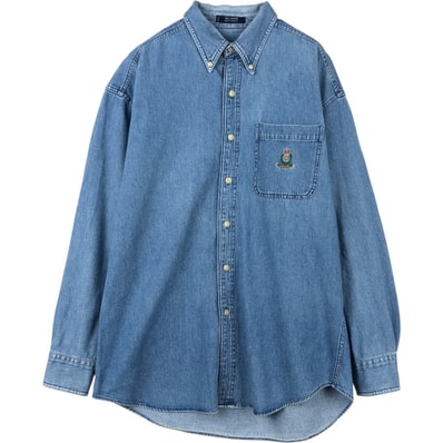 古着 ラルフローレン Ralph Lauren CHAPS チャップス 長袖 ボタンダウンデニムシャツ メンズM相当/eaa666521