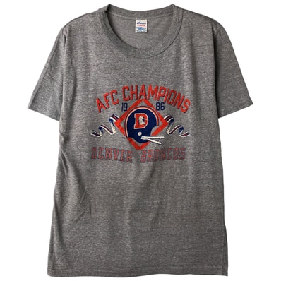 古着 80年代 チャンピオン Champion トリコタグ NFL DENVER BRONCOS デンバーブロンコス スポーツプリントTシャツ USA製 メンズXL相当 ヴィンテージ/eaa608066