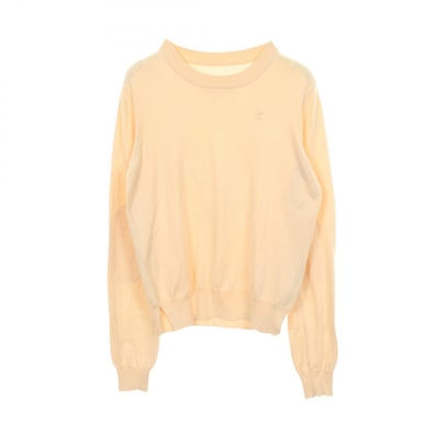 メゾン マルジェラ Maison Margiela エルボーパッチ ニット 衣料品 トップス コットン レディース アイボリー系 【中古】