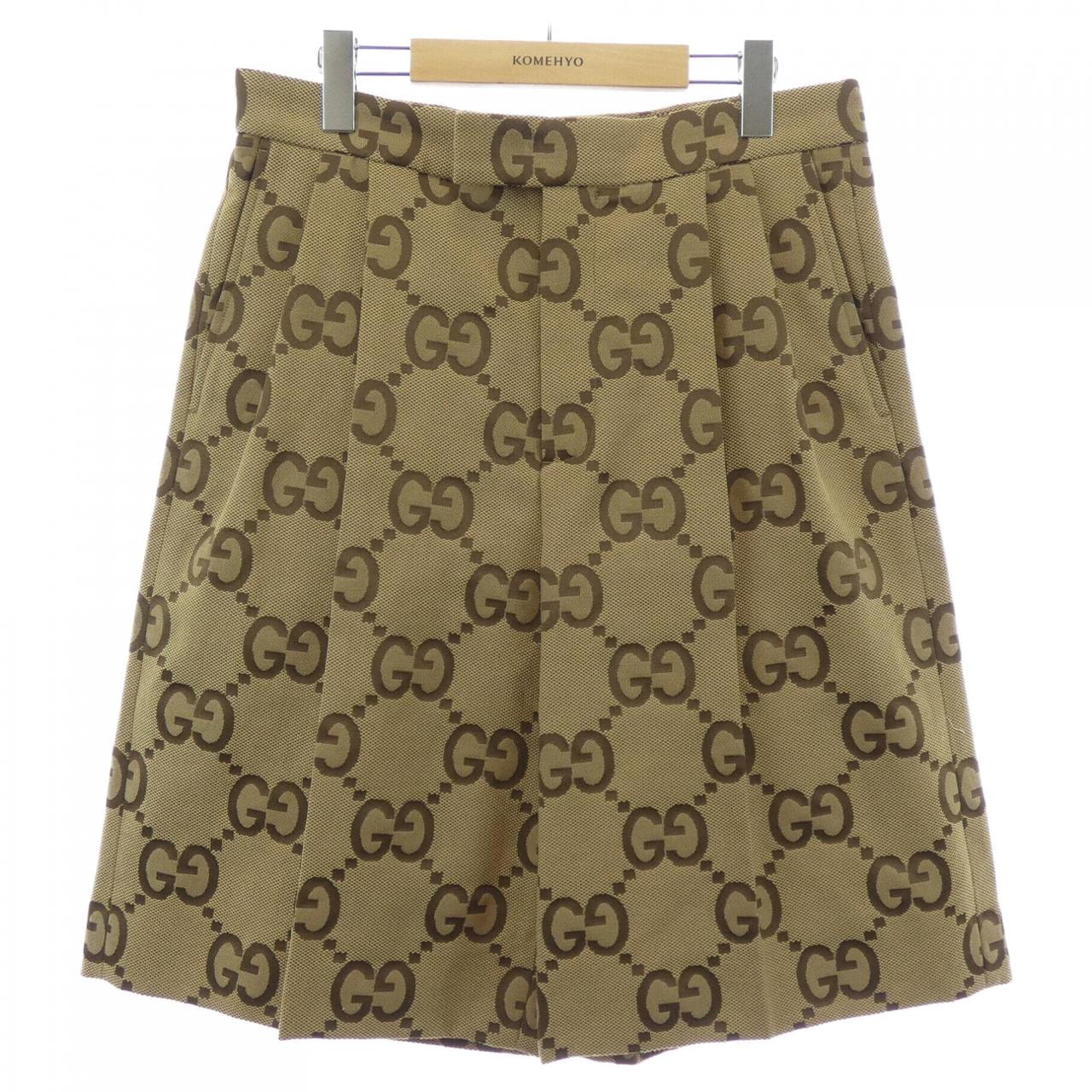 GUCCI てんとう虫 ロングプリーツスカート グッチGucci 19AW シルク 