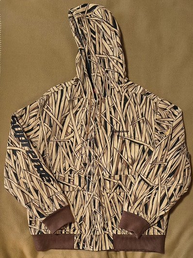 Supreme Canvas Hooded Work Jacket "Marsh Camo"