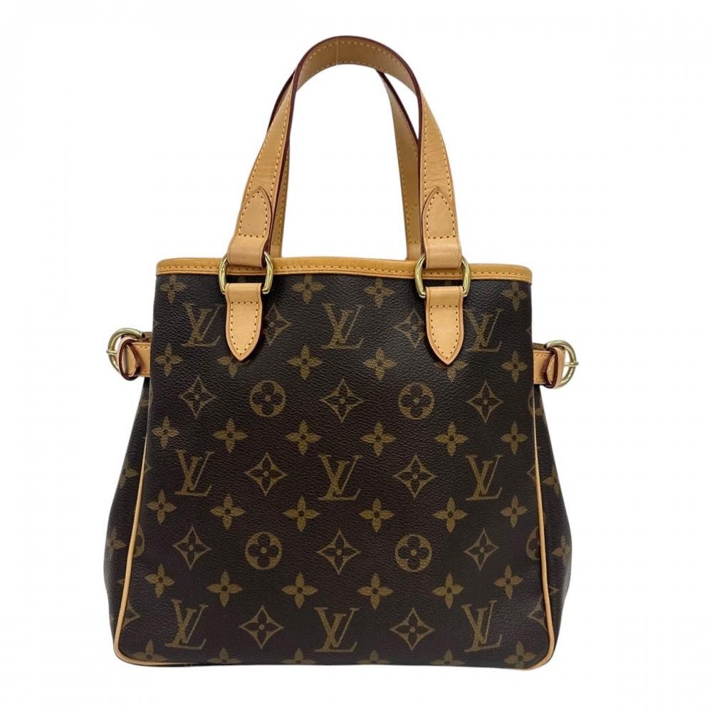 LOUIS VUITTON ルイヴィトン ハンドバッグ バティニョール M51156 モノグラムキャンバス  ヌメ革   ブラウン 茶 ゴールド金具 レディース【中古品】