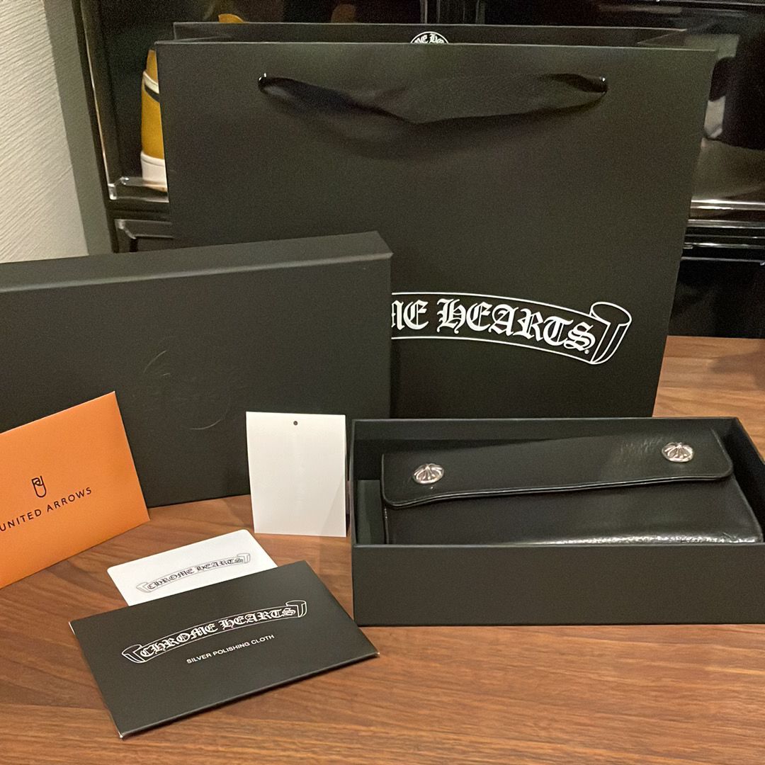 Chrome Hearts Wave Wallet Leather "Black"