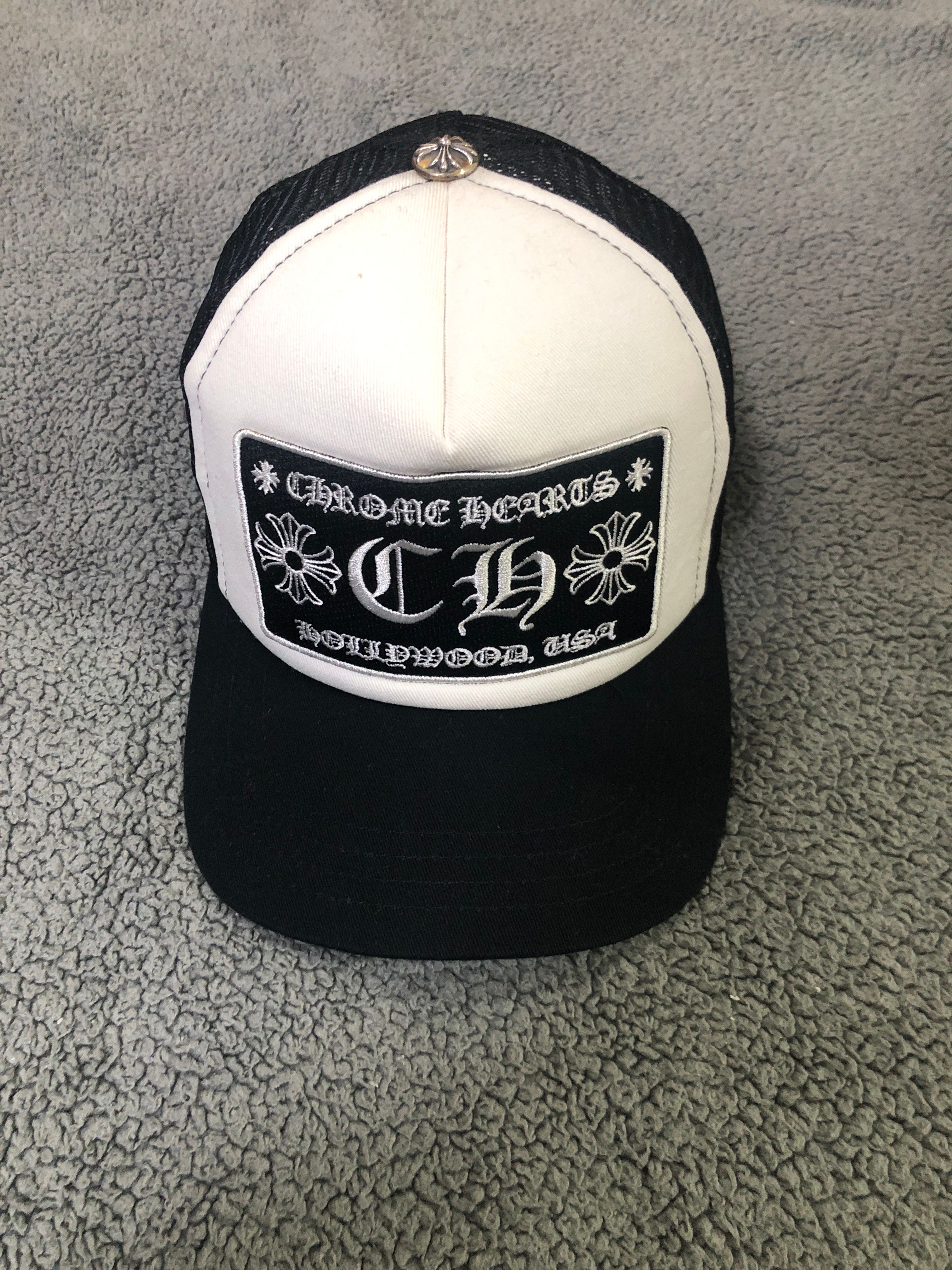 Chrome Hearts Trucker Cap CH "Black/White"