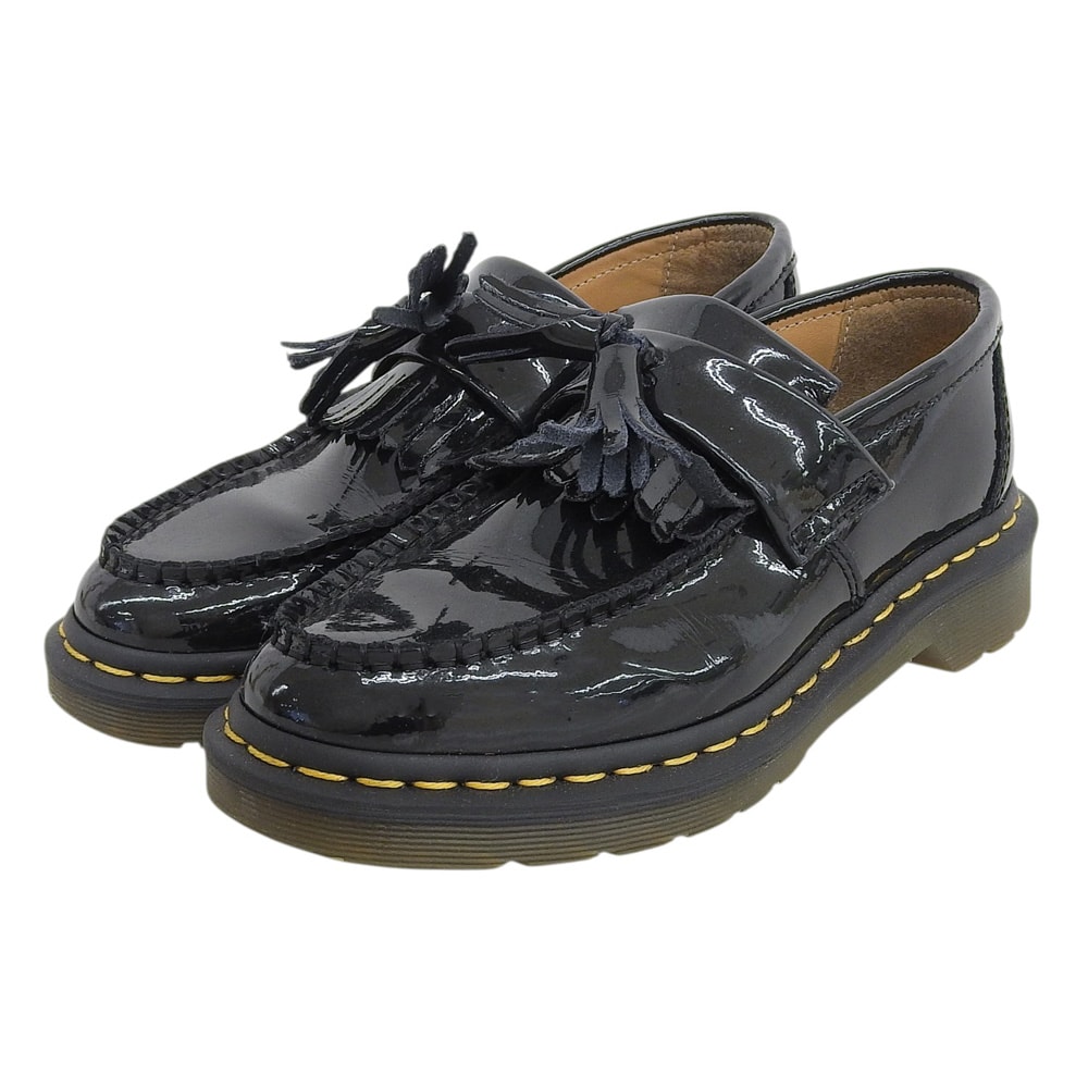 ドクターマーチン 美品 ADRIAN TASSEL LOAFER / タッセルローファー シューズ レディース パテント ブラック UK 4 25261001 4(UK)