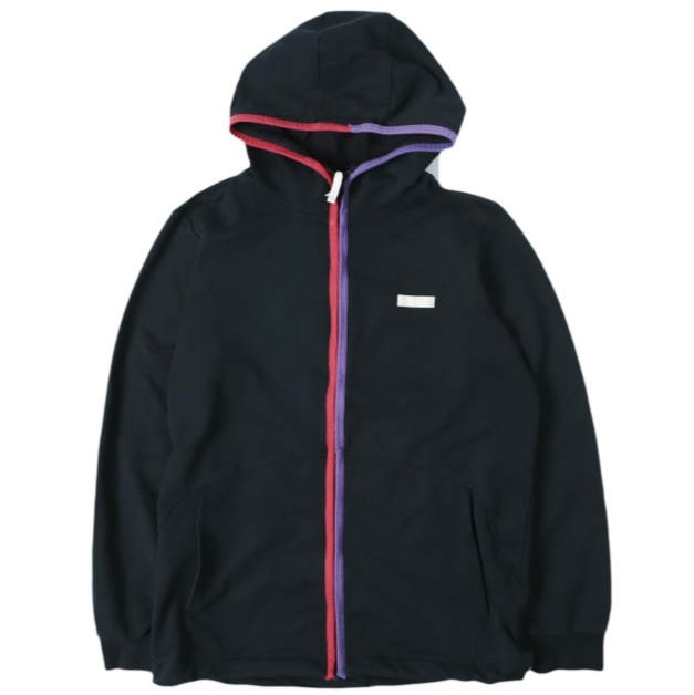 adidas アディダス CLIMALITE COTTON パイピングジップアップパーカー G34391 L BLACK トップス g14037