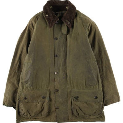 古着 00年代 バブアー Barbour BEAUFORT ビューフォート 旧3ワラント バッジ付き オイルド ハンティングジャケット 英国製 C40 メンズM相当/eaa615076