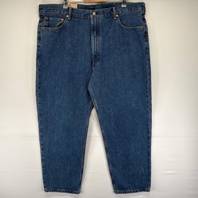 古着 デッドストック リーバイス Levi's デニム パンツ 550 テーパード バギー タグ付 大きいサイズ W44 L30 ブルー系 メンズ