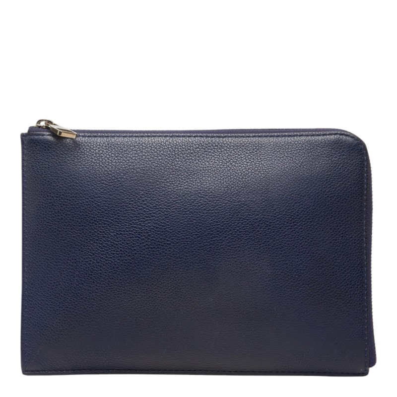 ルイ ヴィトン ポシェット ジュールPM クラッチバッグ フラットポーチ R99587 ネイビー トリヨンレザー メンズ LOUIS VUITTON 中古