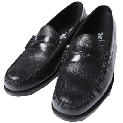 G.H.BASS x REIGNING CHAMP ジーエイチバス レイニングチャンプ 25AW 別注 LARSON WEEJUNS ラーソン ペニーローファー RC-7585 US8.5(26.5cm) BLACK コイン レザー 革靴 シューズ