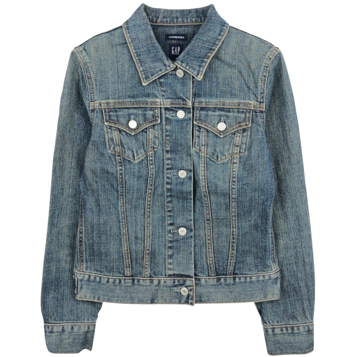 古着 00年代 ギャップ GAP STRETCH デニムジャケット Gジャン レディースS相当/eaa625758