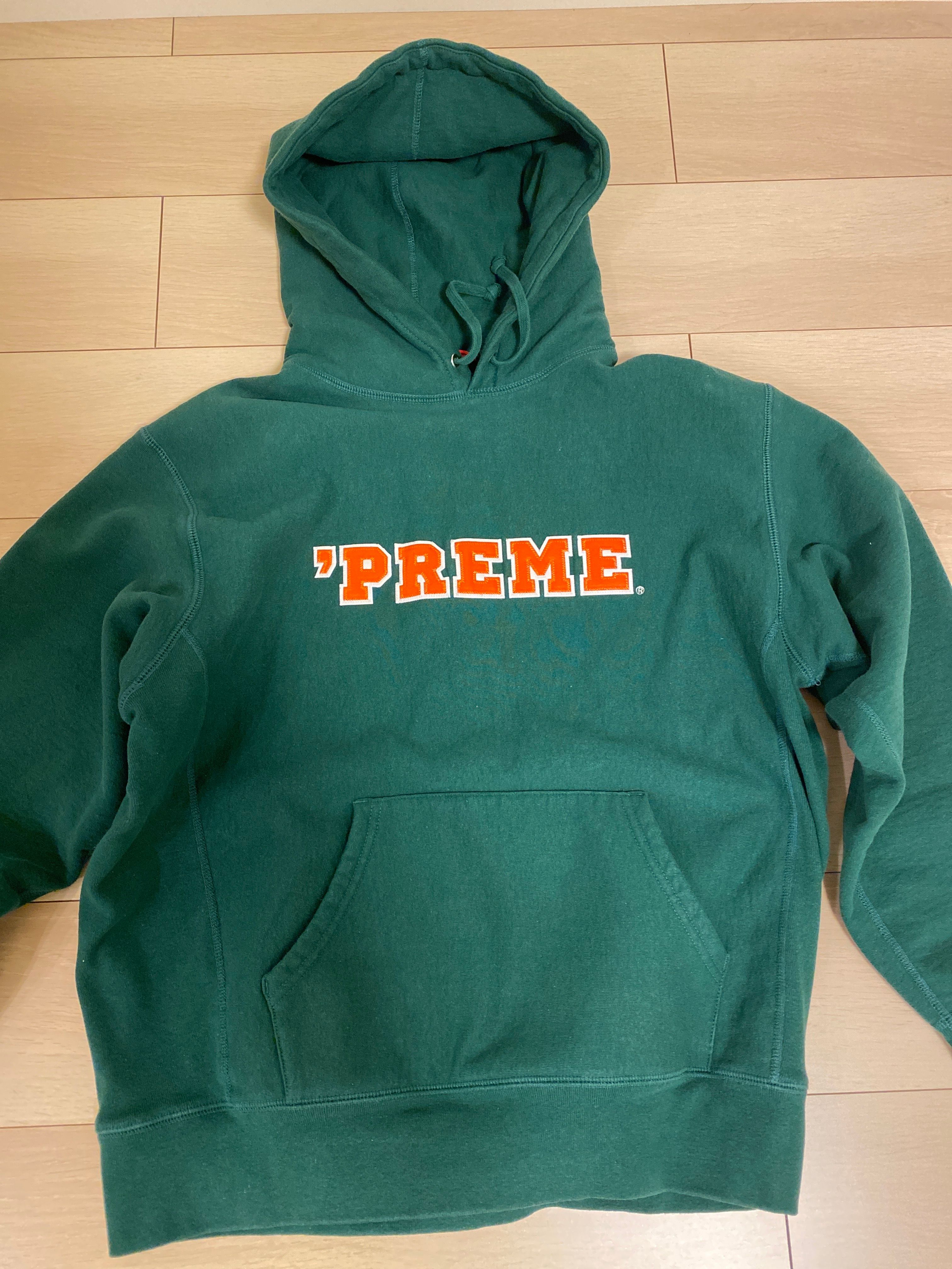 Supreme Preme Hooded Sweatshirt "Dark Green"