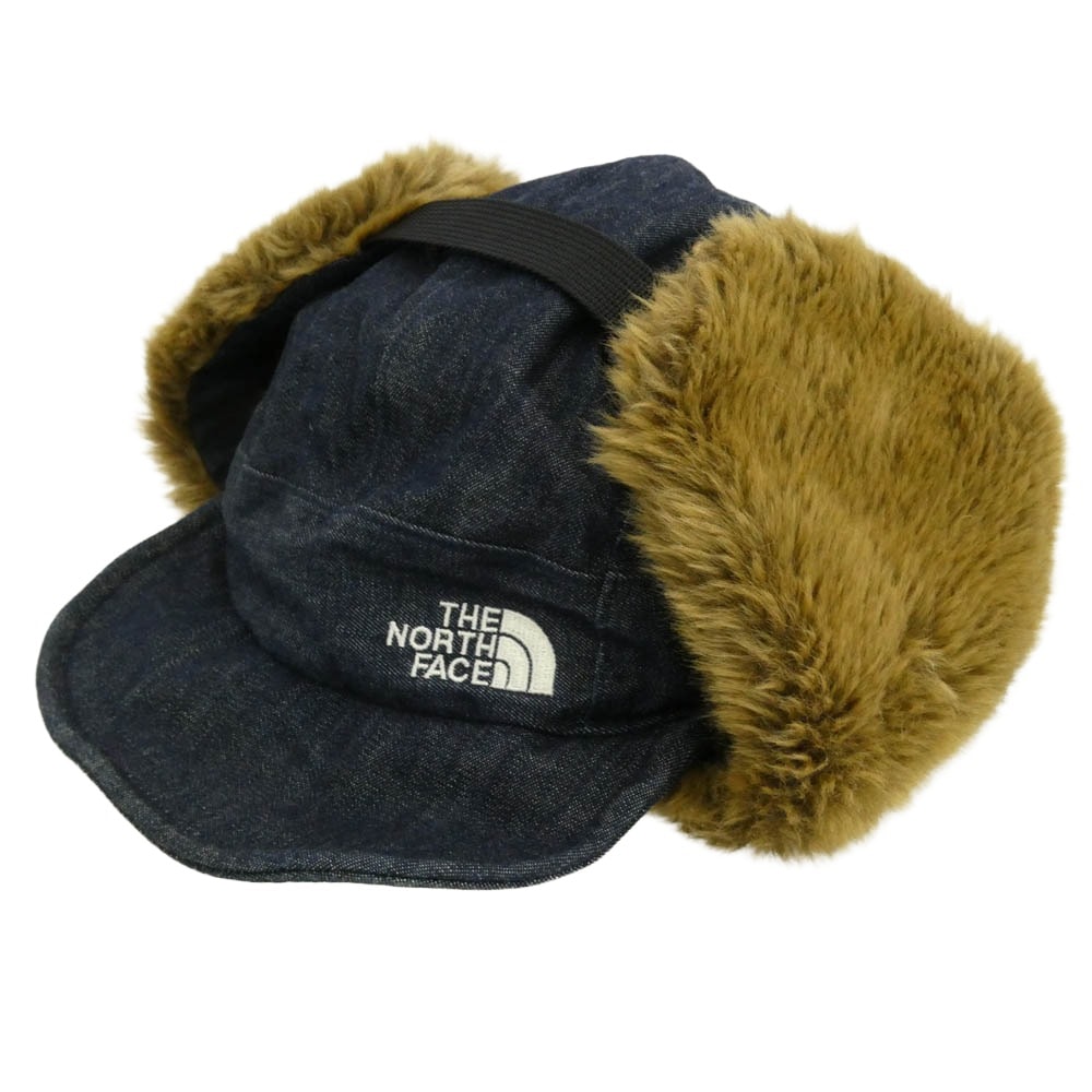 THE NORTH FACE ノースフェイス NN41709 Novelty Frontier Cap ノベルティ フロンティア デニム キャップ ブラック系 インディゴブルー系 L【中古】