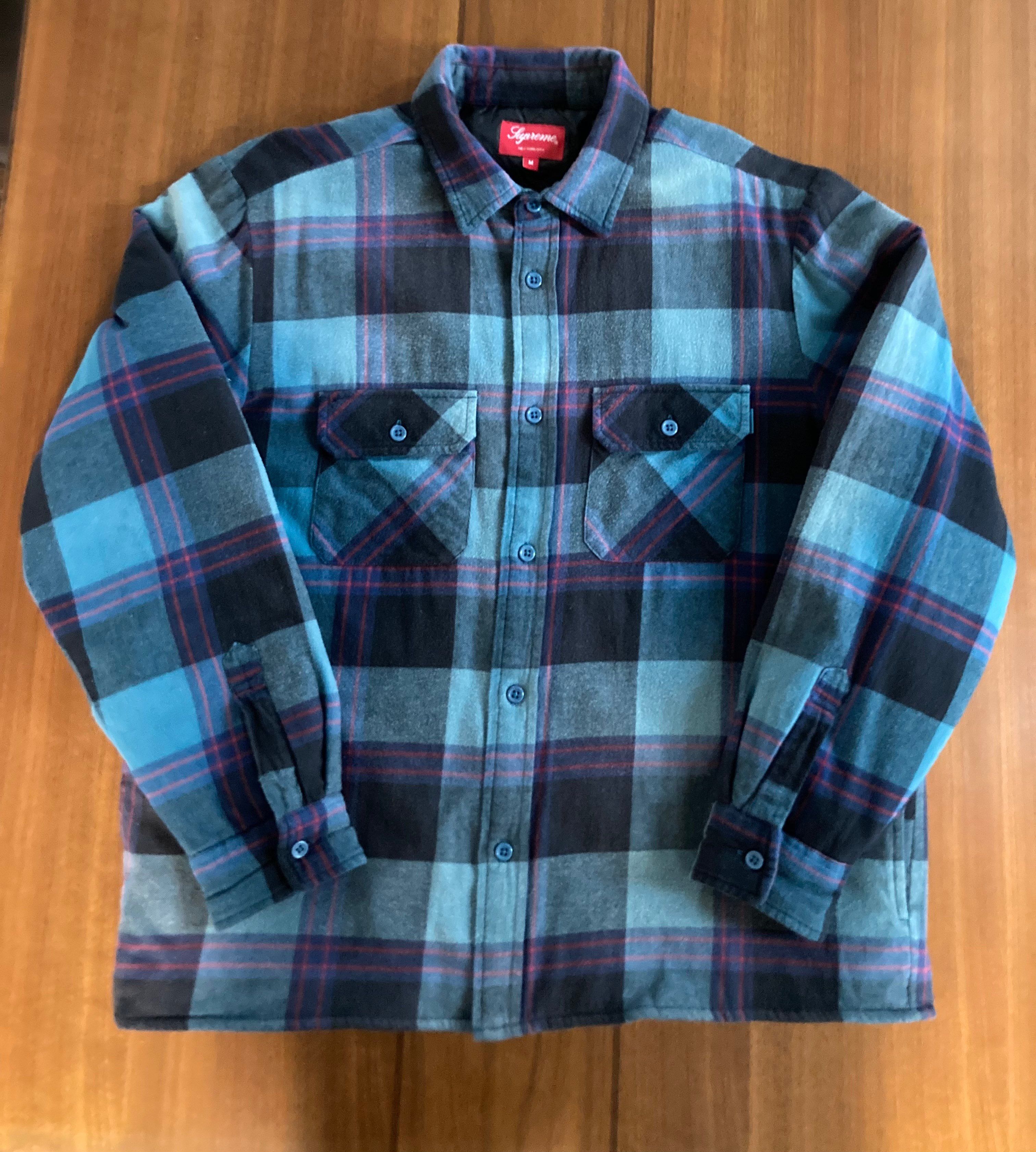 Supreme Quilted Flannel Shirt "Teal"
