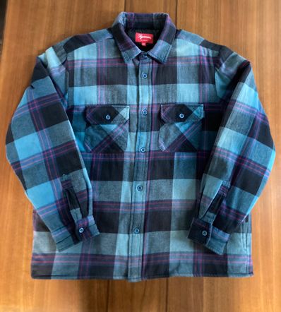 Supreme Quilted Flannel Shirt "Teal"