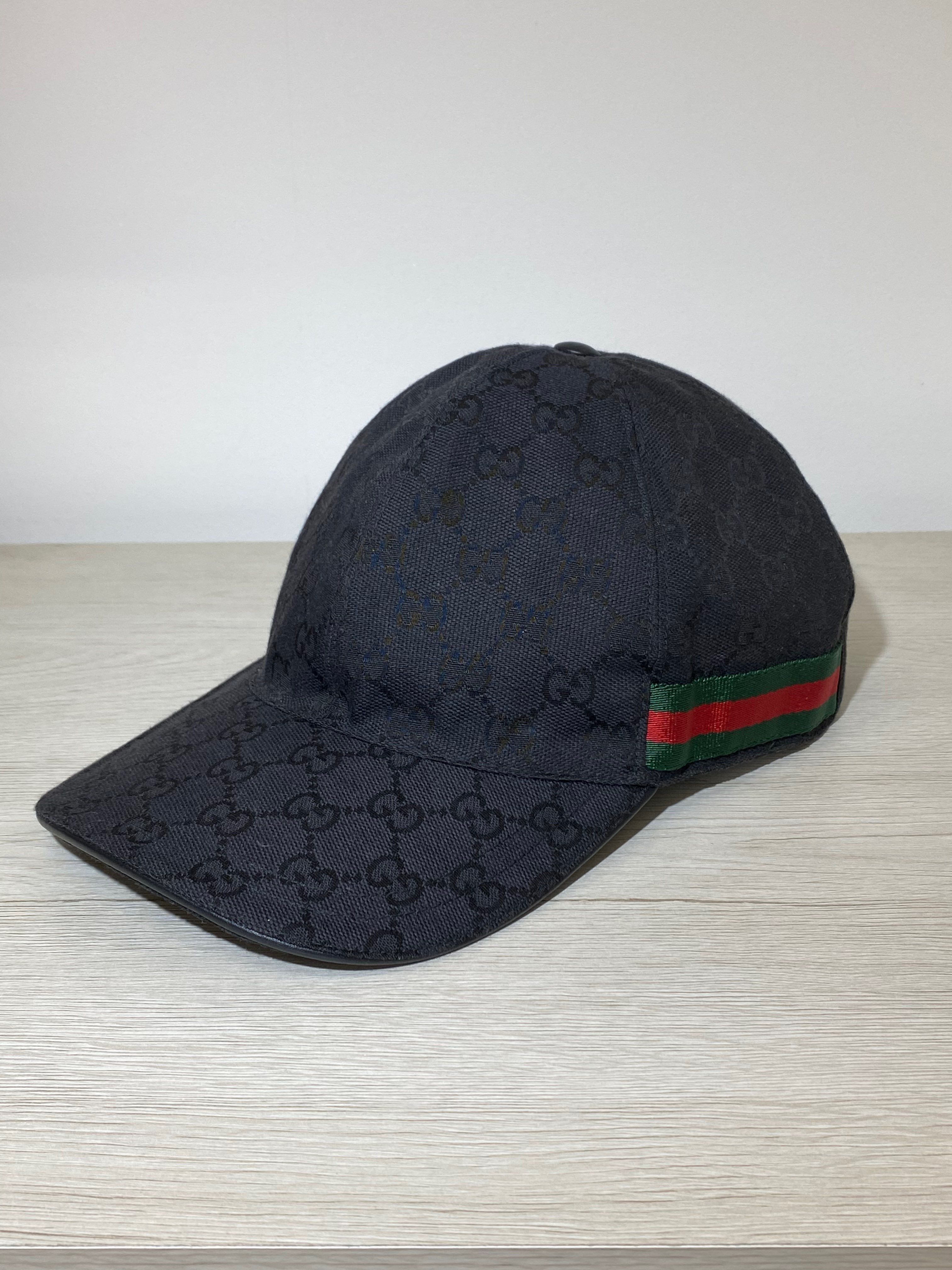 GUCCI Original GG Canvas Baseball Cap "Black"