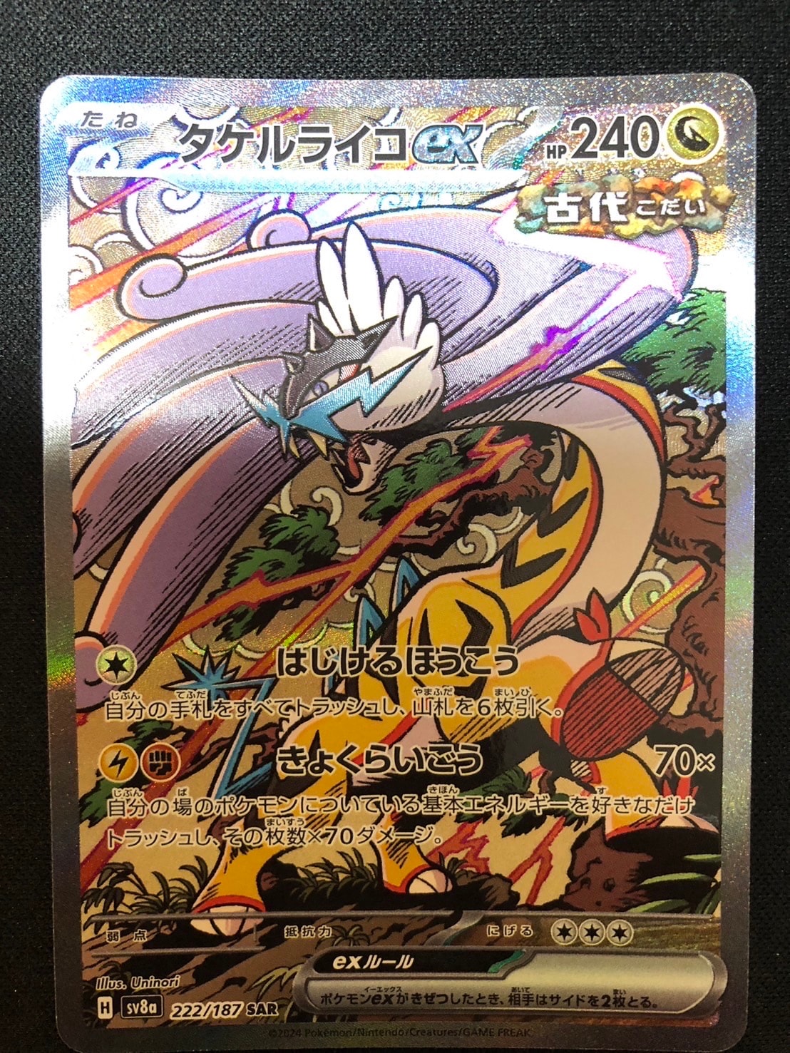 タケルライコex SAR [SV8a 222/187](ハイクラスパック「テラスタルフェスex」)