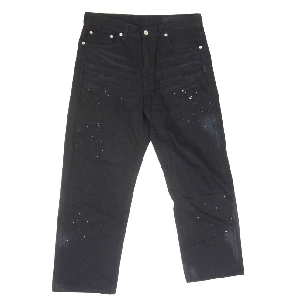 NEIGHBORHOOD ネイバーフッド 25SS 252AQNH-PTM07 WASHED DP BASIC PANTS 12oz ウオッシュド ペイント 5ポケット ベーシック ブラック デニム パンツ ブラック系 M【中古】