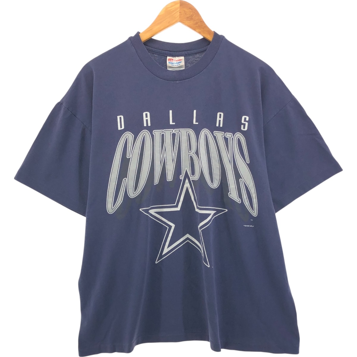 古着 90年代 ヘインズ Hanes HEAVYWEIGHT NFL DALLAS COWBOYS ダラスカウボーイズ ロゴプリントTシャツ メンズXL相当 ヴィンテージ/eaa566578