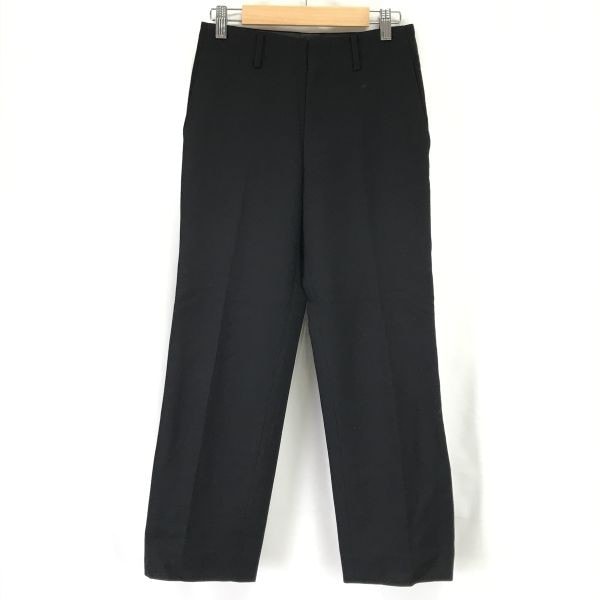 AD2000/日本製★JUNYA WATANABE/COMME des GARCONS★ウール/ノータックスラックスパンツ【レディースS/股下65cm/黒】Pants/Trouser/Made in Japan◆cBH566
