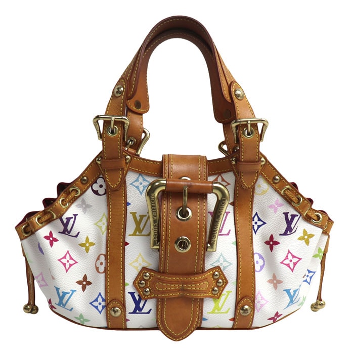 LOUIS VUITTON ルイ・ヴィトン テダPM ハンドバッグ マルチカラー ブロン(ホワイト) M92348 FL0034 レディース【中古】