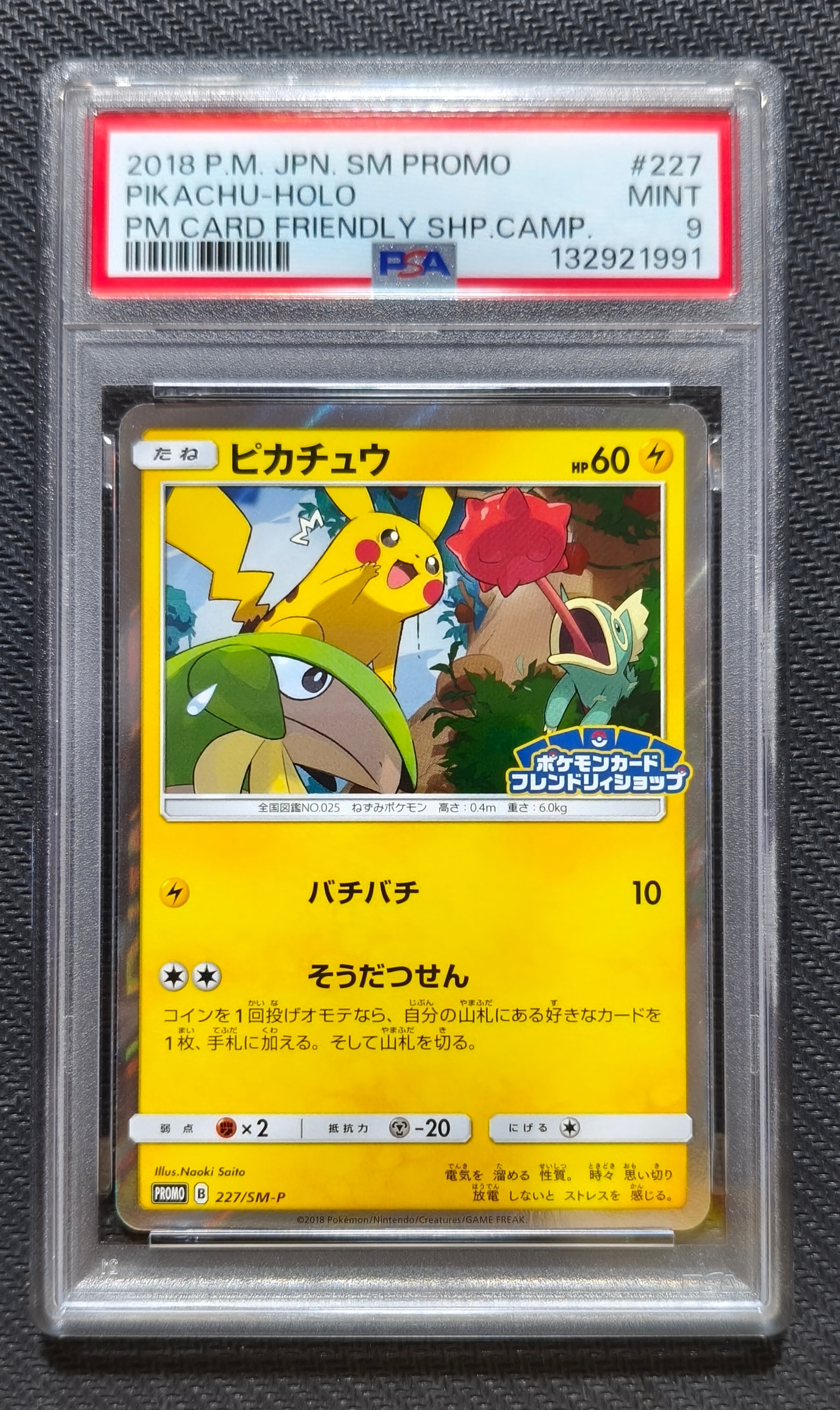 ピカチュウ P [SM-P 227](プロモーションカード「ポケモンカードフレンドリィショップ限定キャンペーン」)