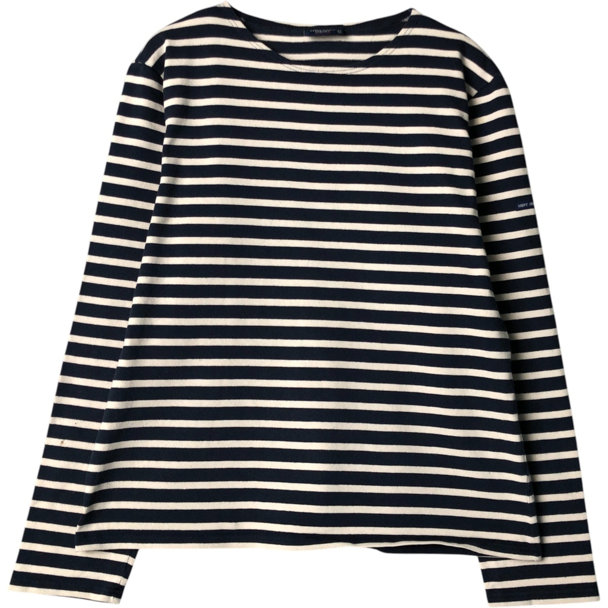 古着 セントジェームス SAINT JAMES ボーダー柄 ロングTシャツ ロンT フランス製 メンズM相当/eaa581087