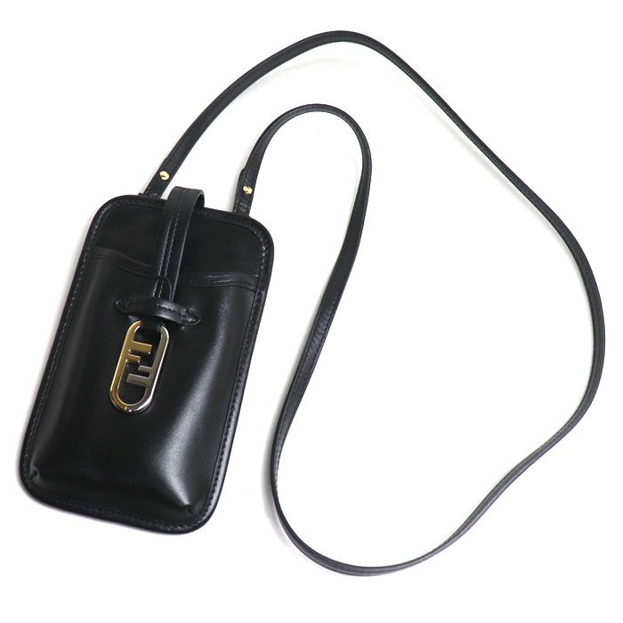 FENDI フェンディ フォンポーチ ポーチ ブラック 7VS131 レディース【中古】【美品】