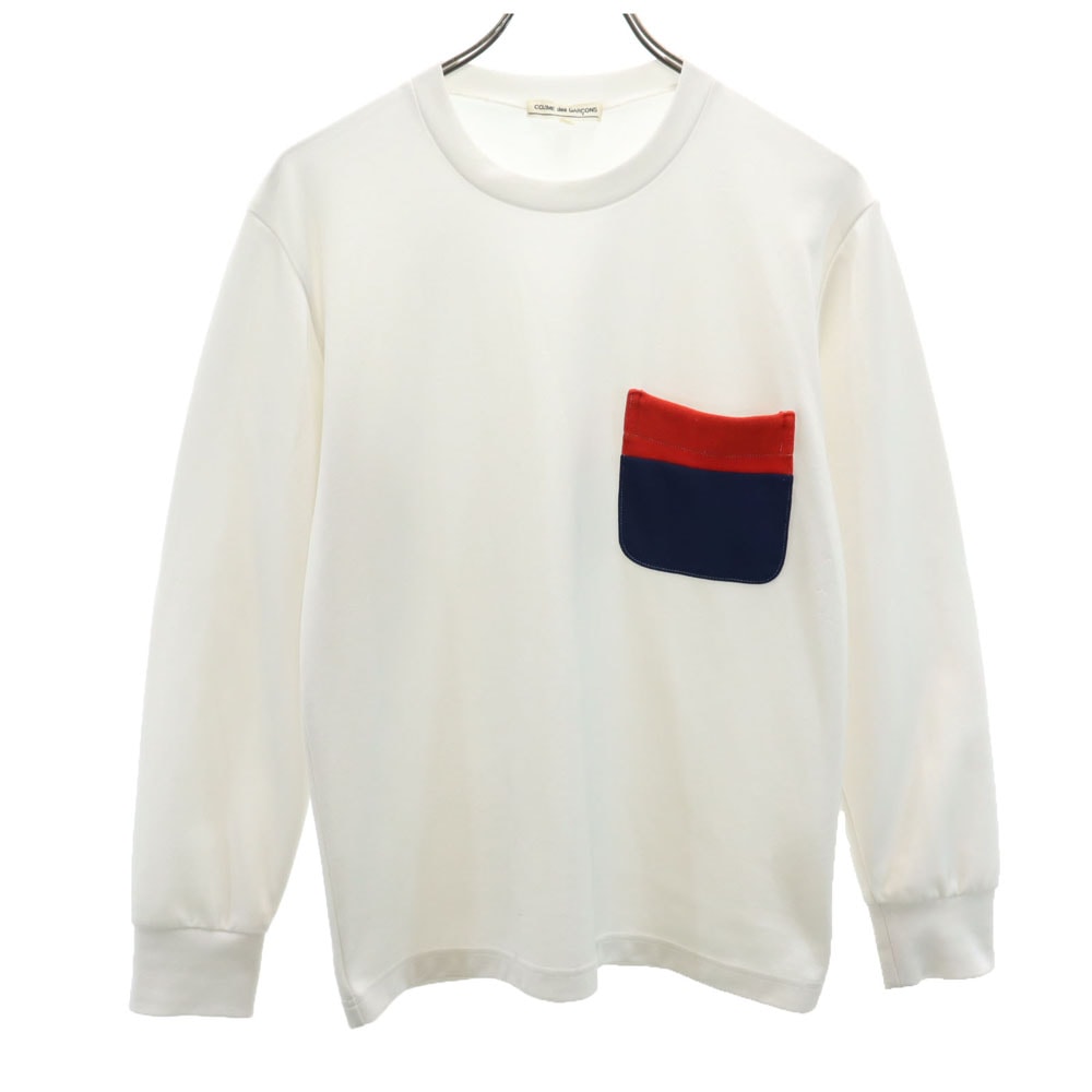 COMME des GARCONS コムデギャルソン 00s 2009年 長袖 Tシャツ S ホワイト ロンT ポケT