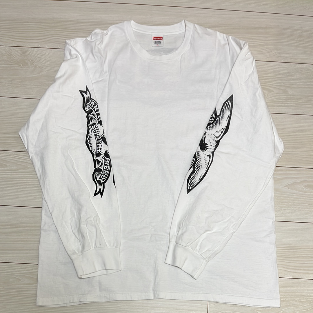 Supreme x ANTIHERO Eagle L/S Tee "White"