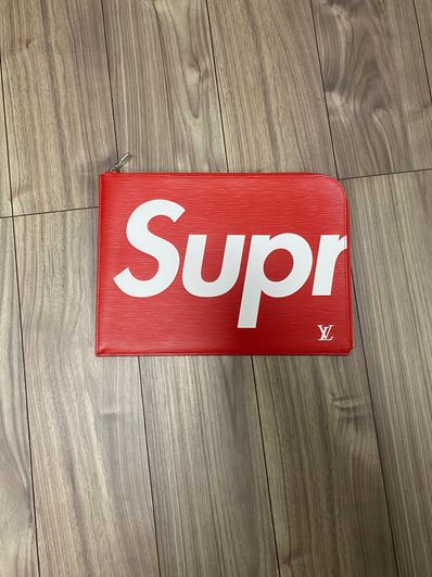 Supreme / Louis Vuitton Pochette Jour GM "Red"