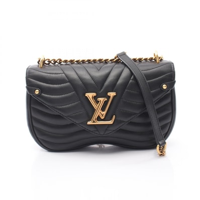 ルイ・ヴィトン LOUIS VUITTON ニューウェーブ チェーンバッグMM ショルダーバッグ バッグ レザー レディース ブラック系 M51498 【中古】