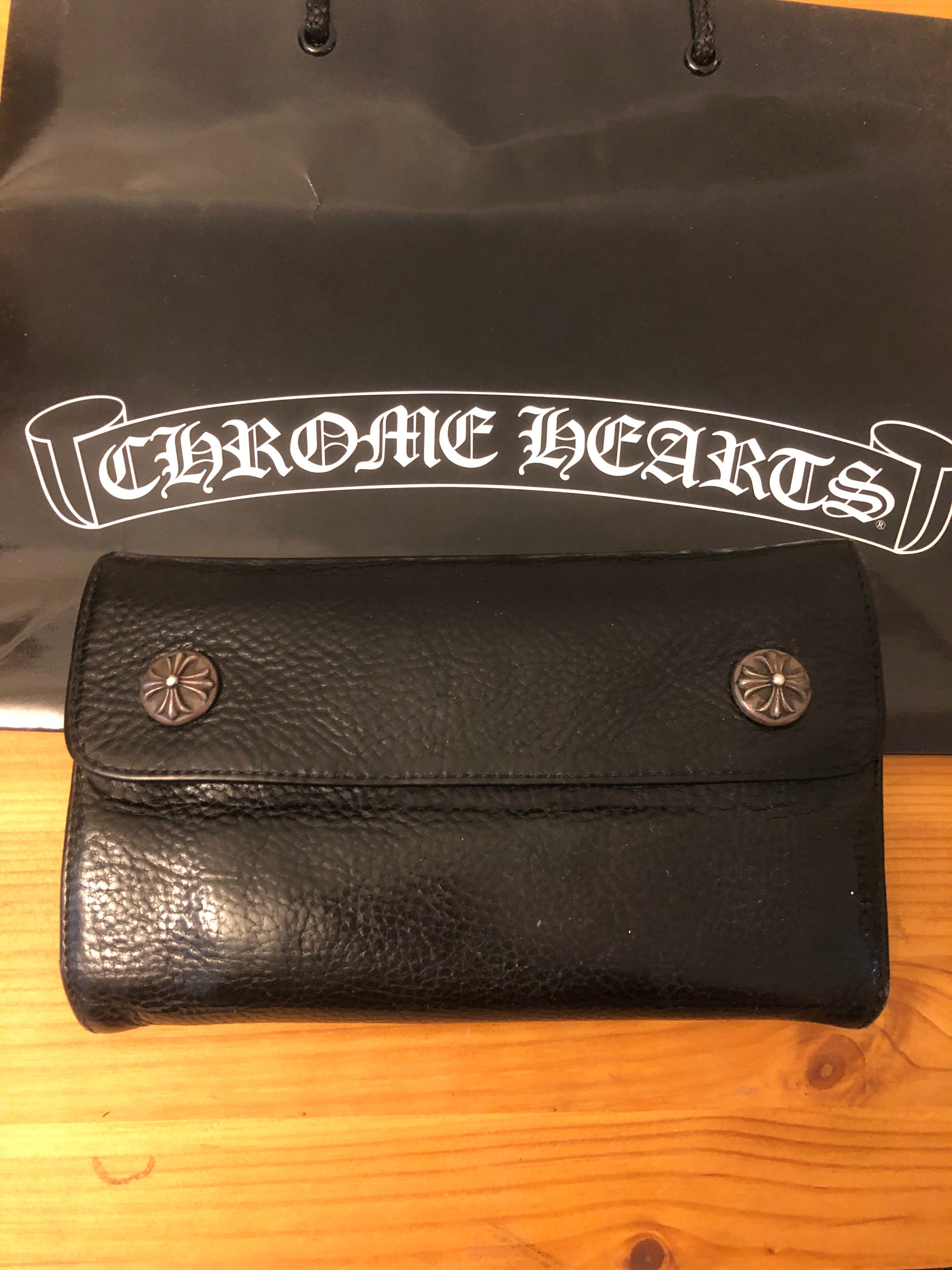 Chrome Hearts Wave Wallet Leather "Black"