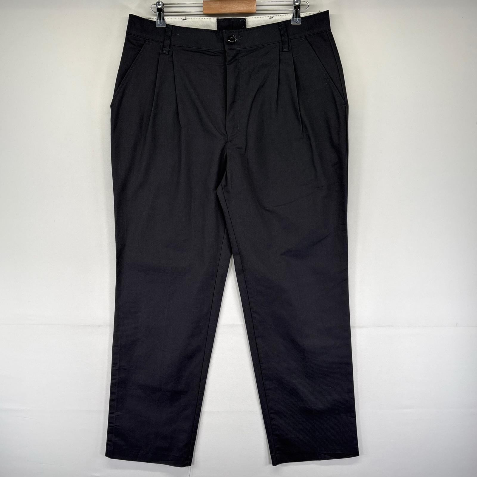 古着 レッドキャップ RED KAP パンツ ツータック ワーク ジッパーフライ チノパン 作業着 センタープレス w36 グレー系 メンズ