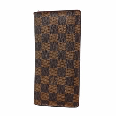 【6he5593】ルイヴィトン 長財布 ダミエ ポルトフォイユブラザ N60017 エベヌ【中古】メンズ