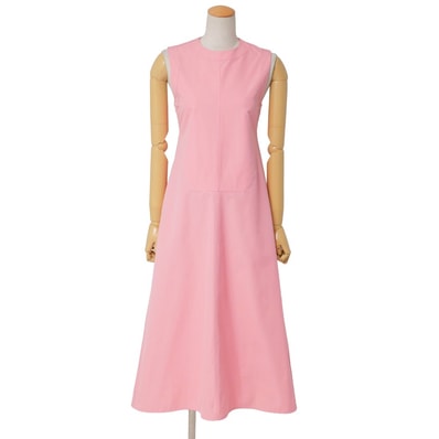 ■美品■2024SS■JIL SANDER ジルサンダー ワンピース サイズ32 ノースリーブ フレア ロングワンピース イタリア製 ブランド古着【中古】20260331/RA8784