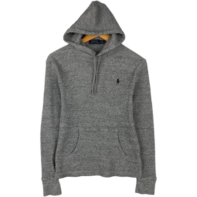 古着 ラルフローレン Ralph Lauren POLO RALPH LAUREN フード付き サーマルロンT ワッフル メンズS相当/eaa614995