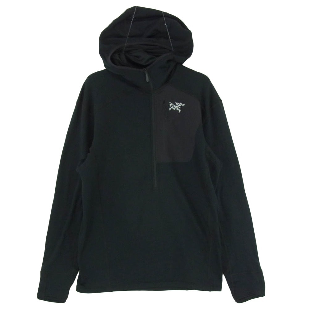 ARC'TERYX アークテリクス X000005488 2023年製 Delta 1/2 Zip Hoody Mens デルタ ハーフジップ フーディー パーカー メンズ ブラック系 XS【中古】