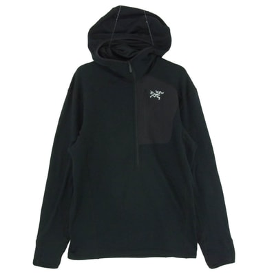 ARC'TERYX アークテリクス X000005488 2023年製 Delta 1/2 Zip Hoody Mens デルタ ハーフジップ フーディー パーカー メンズ ブラック系 XS【中古】