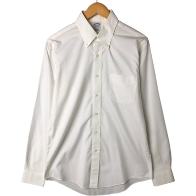 古着 ブルックスブラザーズ Brooks Brothers Est.1818 長袖 ボタンダウンシャツ メンズM相当/eaa543632