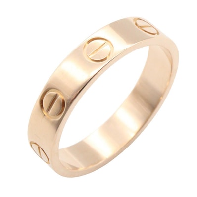 カルティエ CARTIER ミニラブリング リング・指輪 ジュエリー K18PG(ピンクゴールド) レディース ゴールド系 【中古】