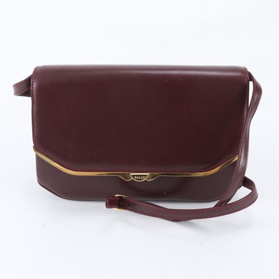 ■美品 バリー フラップ クロスボディショルダーバッグ レザー