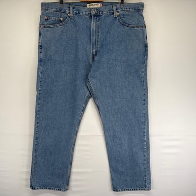 古着 リーバイス Levi's パンツ 505 ジッパーフライ 5ポケット 大きいサイズ ジーパン ジーンズ w42 L30 ブルー系 メンズ