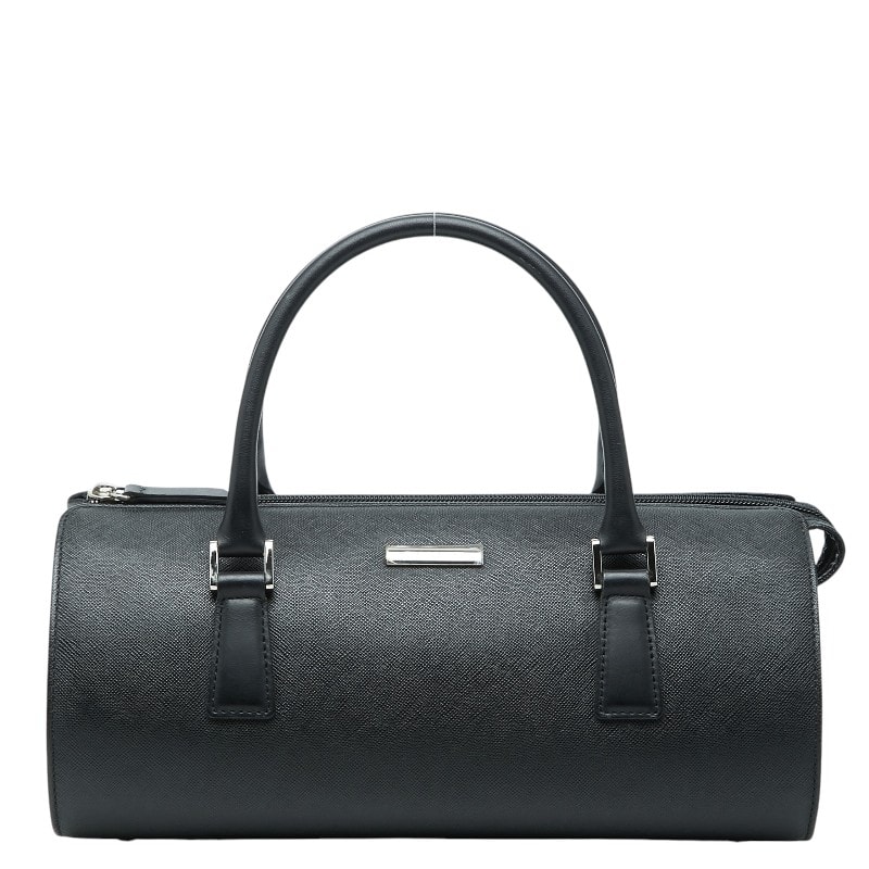 バーバリー ハンドバッグ ブラック レザー レディース BURBERRY 【中古】