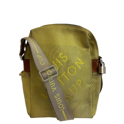 ルイヴィトン LOUIS VUITTON ショルダーバッグ ダミエジェアン ウェザリー LVカップ 斜め掛け ポシェット M80636 ライムイエロー