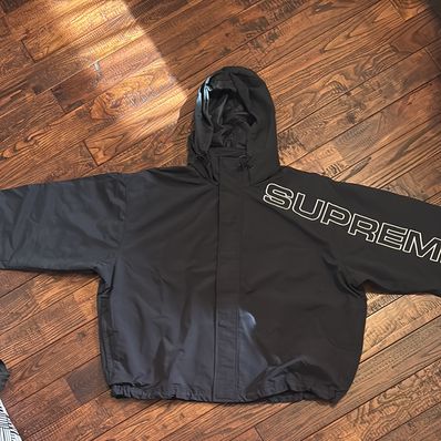 Supreme Spellout Embroidered Track Jacket "Black"