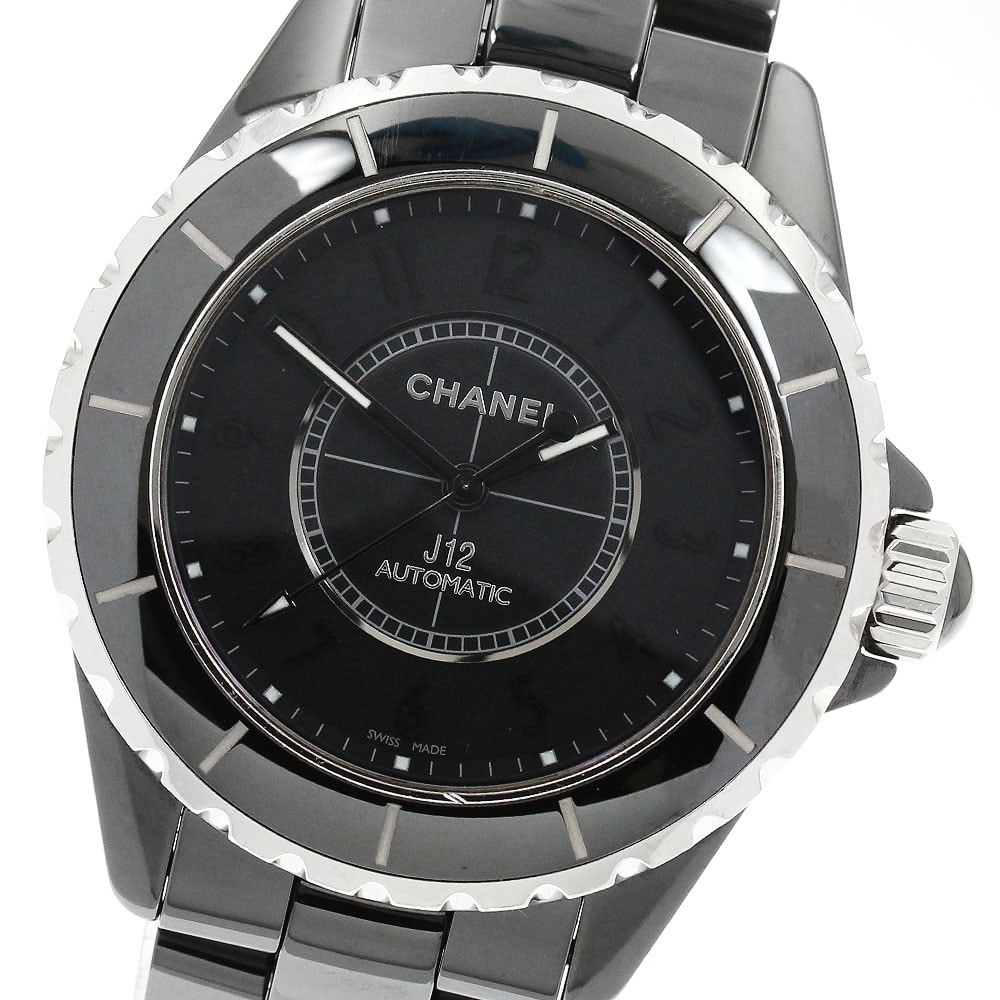 ★保 シャネル J12 インテンスブラック  H3829 メンズ 【中古】