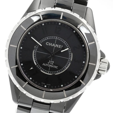 ★保 シャネル J12 インテンスブラック H3829 メンズ 【中古】