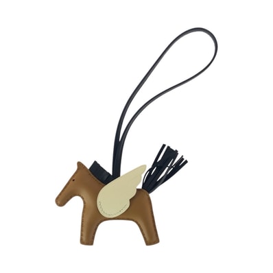 新品未使用 HERMES エルメス ロデオ ペガサスPM チャイ クレ ノワール アニョーミロ スイフト/ キーホルダー バッグチャーム K刻印 505660 【中古】